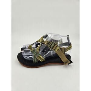 Chaco Classic Waterproof Sport Sandal Multi Strap Toe Loop Green Kids/Juniors 3